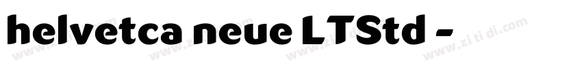 helvetca neue LTStd 字体转换